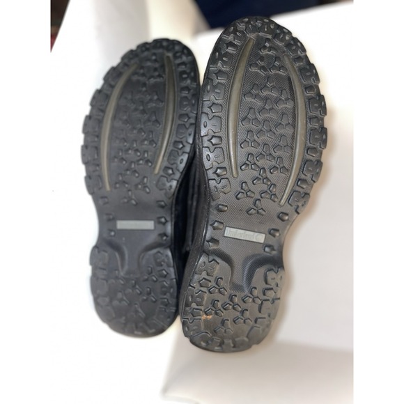 Timberland Slip On Black Size 12 M Leather Loafers Smart Comfort Shoes Mens - Picture 10 of 11